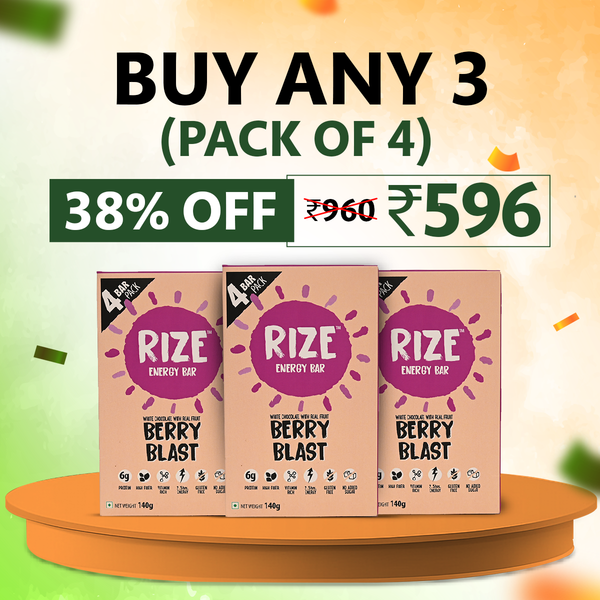 Rize Energy Bar: Berry Blast | Pack of 4