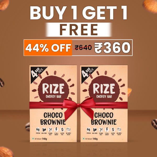 Rize Energy Bar: Choco Brownie | Pack of 4