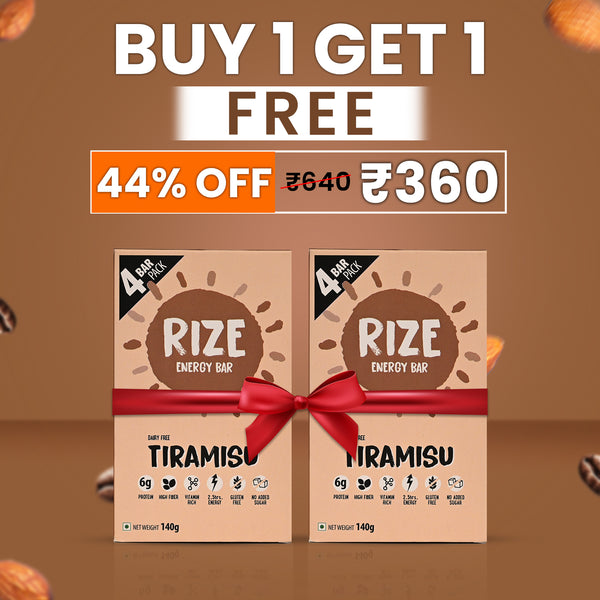 Rize Energy Bar: Tiramisu | Pack of 4