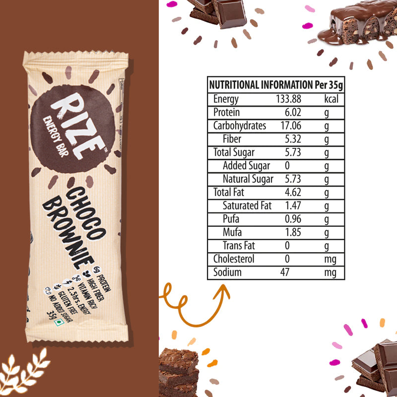 Rize Energy Bar: Choco Brownie